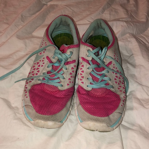 Nike Trainers Baby Blue and Pink - Picture 1 of 5